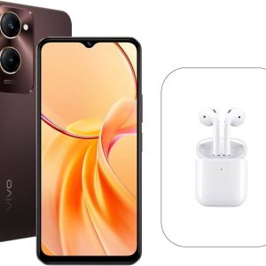 Vivo Y28s Mocha Brown - 8GB + 8GB RAM | 256GB Storage | 6.56" HD Display | 50MP Camera | 5000mAh Battery | IP64 Water & Dust Resistant | Ear price in Qatar - PhoneCart