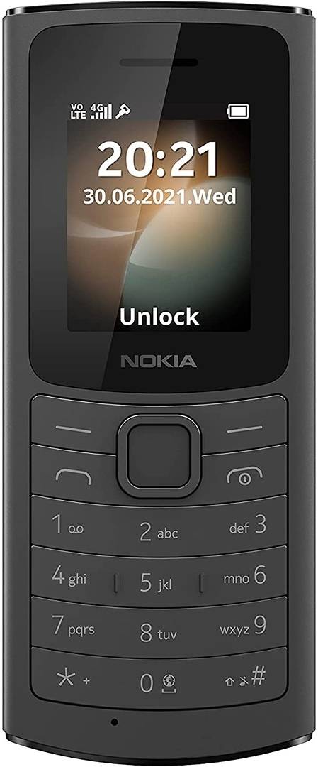 Nokia 110 4G Dual Sim Classic Feature Phone, 1.8" Screen, Multiplayer Games, Removable 1020mAh Battery, Web Browser, FM Radio,3 in 1 Speaker price in Qatar - PhoneCart
