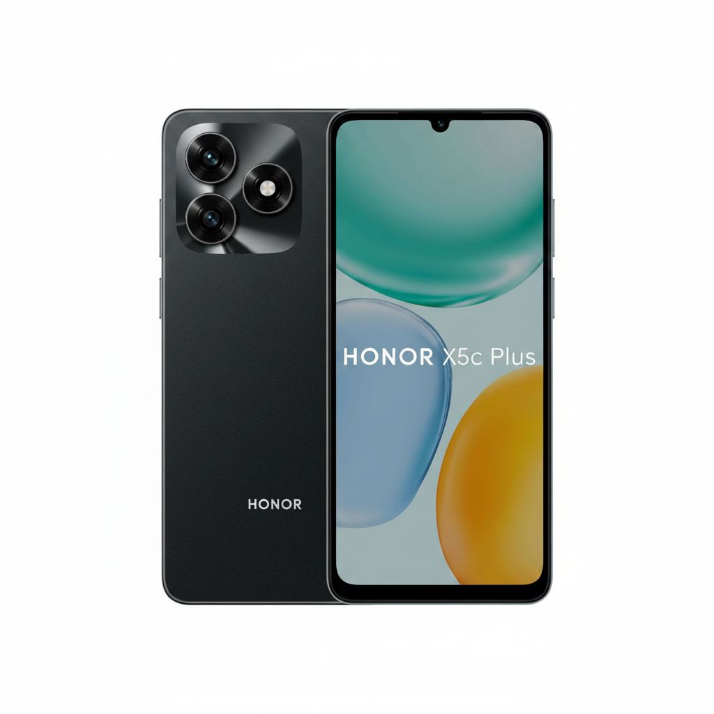Honor X5c Plus 4G Smartphone 4GB RAM + 128GB Storage with 50MP Camera, 5130mAh Battery & 6.74-inch 90Hz Display | Midnight Black price in Qatar - PhoneCart