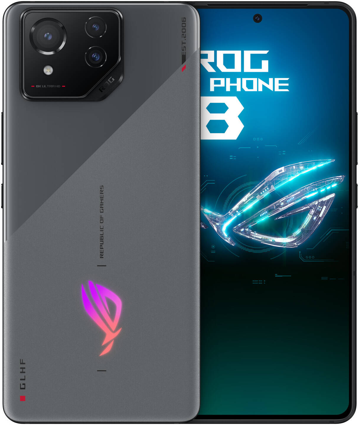 ASUS ROG Phone 8 5G Dual Sim Gaming Phone, 6.78" FHD+ 165Hz AMOLED Display, Qualcomm Snapdragon 8 Gen 3, 12GB RAM, 256 ROM, Adreno 750 GPU, price in Qatar - PhoneCart