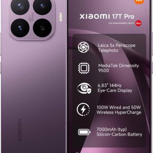 Xiaomi 17T Pro 5G Smartphone, 6.83" 144Hz AMOLED Display, MediaTek Dimensity 9500, 12GB RAM, 512GB Storage, 7000mAh, 100W HyperCharge, Deep price in Qatar - PhoneCart