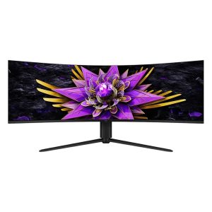 TCL 57R94 57" Dual 4K QD-Mini LED Curved Gaming Monitor (120Hz, 1ms GtG, 1000R, 2304 Dimming Zones, 90W USB-C) price in Qatar - PhoneCart