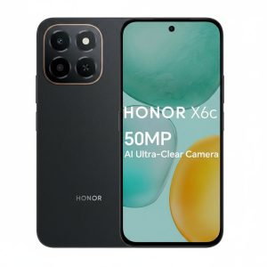 Honor X6c Smartphone 6GB RAM + 256GB Storage with 50MP AI Camera, 6.61-inch 120Hz Display, 35W Fast Charging & 5300mAh Battery | Midnight Bl price in Qatar - PhoneCart
