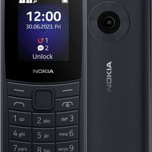 Nokia 110 4G Phone, 1.8" QQVGA Display, QVGA Rear Camera, Bluetooth 5.0 Connectivity, 1450 mAh Battery, IP52 IP Rating, Midnight Blue | 1GF0 price in Qatar - PhoneCart